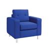 Madrid Fabric Reception Single Seat - Blue - MAD-1-B