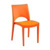 Blizzard Orange Indoor/Outdoor Café Chairs [Pack of 4] - BOXBLI1-OR