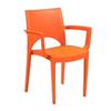 Blizzard Orange Indoor/Outdoor Café Chairs - [Pack of 4] - BOXBLI6-OR