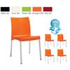 Orb Indoor/Outdoor Green Café Chairs [Pack of [Pack of 4] - BOXORB-N