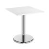 Pisa Café Square Table - White - B7DHCWH