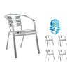 Aluminium Indoor/Outdoor Bistro Chairs - with [Pack of 4] - BOXULT2