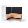 Essentials Floorstanding Screen 1800H x 1600W mm Black Essentials Floorstanding Screen 1800H x 1600W mm Black