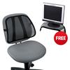 Fellowes Mesh Back Support 8036501 - FREE Monitor Riser Fellowes Mesh Back Support 8036501 - FREE Monitor Riser