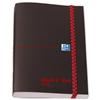 Black n Red Polynote Book Casebound Elasticated [Pack 5] - 100080416