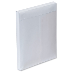 Plus Fabric Envelopes Peel and Seal Gusset 25mm 120gsm White 324x229mm C4 [Pack 100]