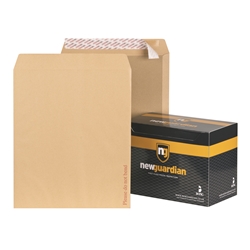 New Guardian Envelopes Heavyweight Board-backed Peel and Seal Manilla 444x368mm [Pack 50]