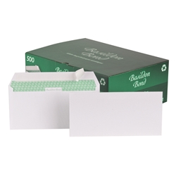 DL Envelopes from Basildon Bond, Wallet Peel and Seal Envelopes, 100gsm White [Pack 500]
