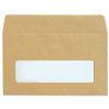 New Guardian Envelopes Lightweight Pocket Press Seal Window 80gsm Manilla 89x152mm [Pack 1000]