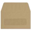 5 Star Envelopes Lightweight Wallet Gummed Window 75gsm Manilla 89x152mm [Pack 2000]