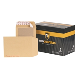 New Guardian Envelopes Heavyweight Board-backed Peel and Seal Manilla 241x178mm [Pack 125]