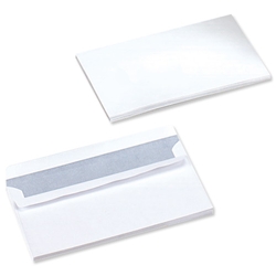 5 Star Press Seal White Wallet Envelopes DL 90gsm White [Pack 1000]