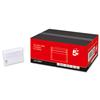 5 Star C6 White Office Envelopes Wallet Press Seal 80gsm Qty 1000 H900