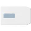 Plus Fabric Envelopes Pocket Press Seal Window 110gsm C5 White [Pack 250]