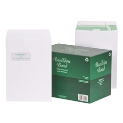 Basildon Bond Envelopes Pocket Peel and Seal Window 100gsm White C4 [Pack 250]