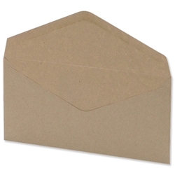5 Star Envelopes Lightweight Wallet Gummed Window 75gsm Manilla DL [Pack 1000]