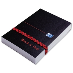 Black n Red Polynote Book Casebound 90gsm Unruled 192pp 105x74mm Ref 100080540 [Pack 10]