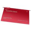 Rexel Crystalfile Classic Suspension File V-base Red [Pack 50] - 78141