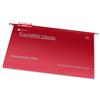 Rexel Crystalfile Classic Suspension File A4 Red [Pack 50] - 78161