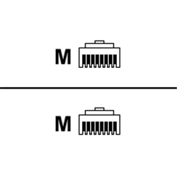 1M X - Over Patch Cable - Black - Item image