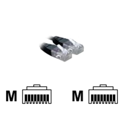 1 Metre Rj45 To Rj45 Cat6 Black Cable - Item image