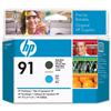 HP Inkjet Printhead No. 91 Black & Cyan Ref C9460A