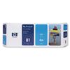 Hewlett Packard (HP) No. 81 Inkjet Dye Cartridge 680ml Cyan Ref C4931A