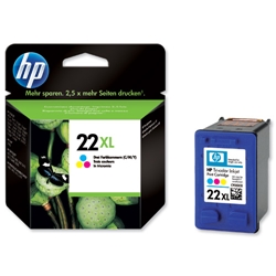 Hewlett Packard (HP) No. 22XL Inkjet Cartridge Page Life 415pp Tri-Colour [for Deskjet D1560] Ref C9352CE - Item image