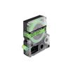 Epson LC-4GBF9 Fluorescent Black on Green 12mm Label Tape - C53S625413